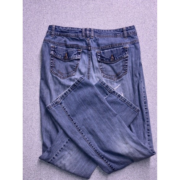 Gloria Vanderbilt Straight Leg Jeans Women's Size 10 - Distressed Vintage Look - Picture 3 of 8